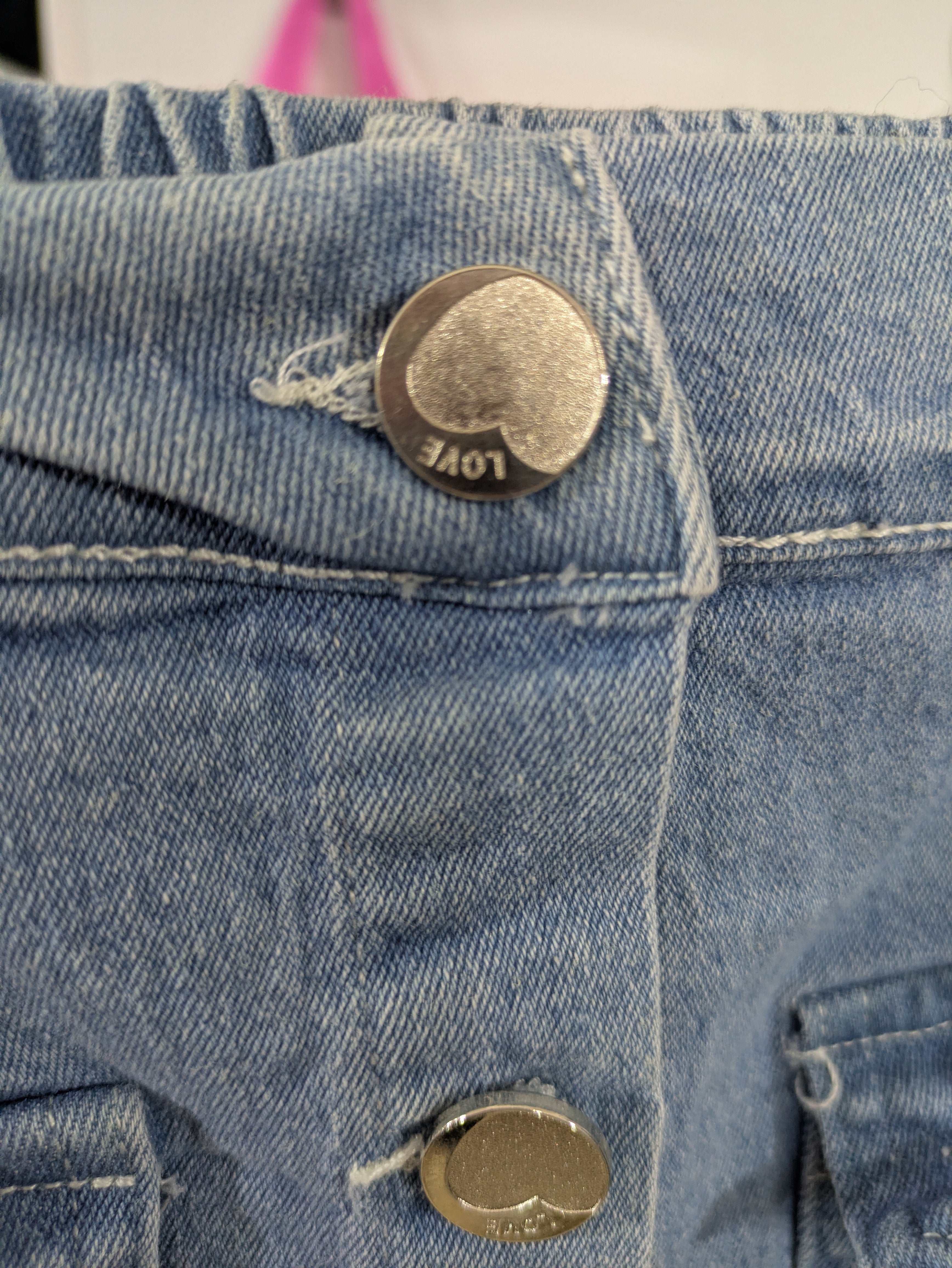 Completo Casacchina e Gonna Jeans con Cuori - Bimba