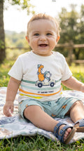 L'isola che non c'è – Completo 2 pezzi T-shirt e short cotone bambino