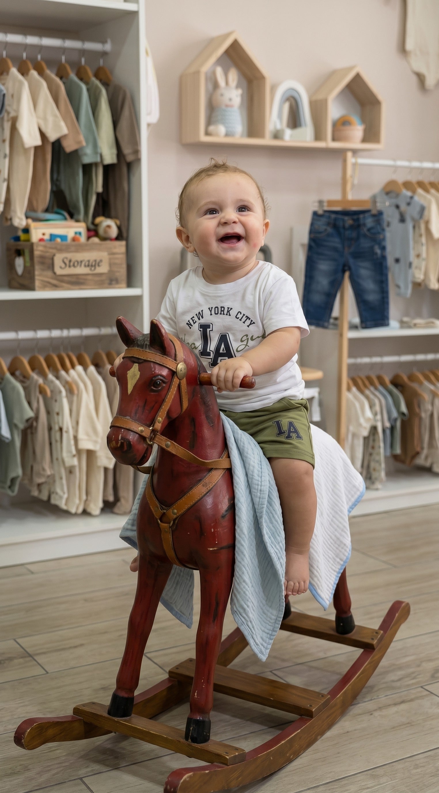 L'isola che non c'è – Completo 2 pezzi T-shirt stampa e short cotone bambino