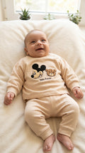 Completo 2 Pezzi Disney Topolino Felpato - Neonato 0-12 Mesi