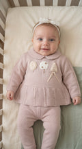 Completo Bimba Casacchina e Pantalone in Lanetta (12 mesi)