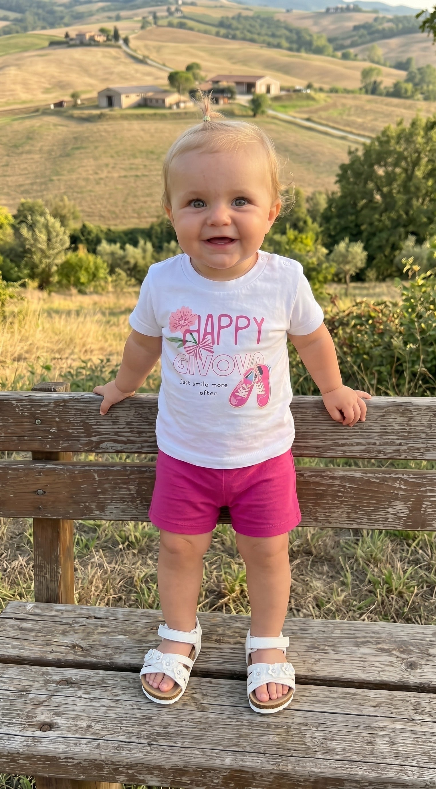 Completo Sportivo Givova Bambina – Maglia Manica Corta e Pantaloncino in Cotone