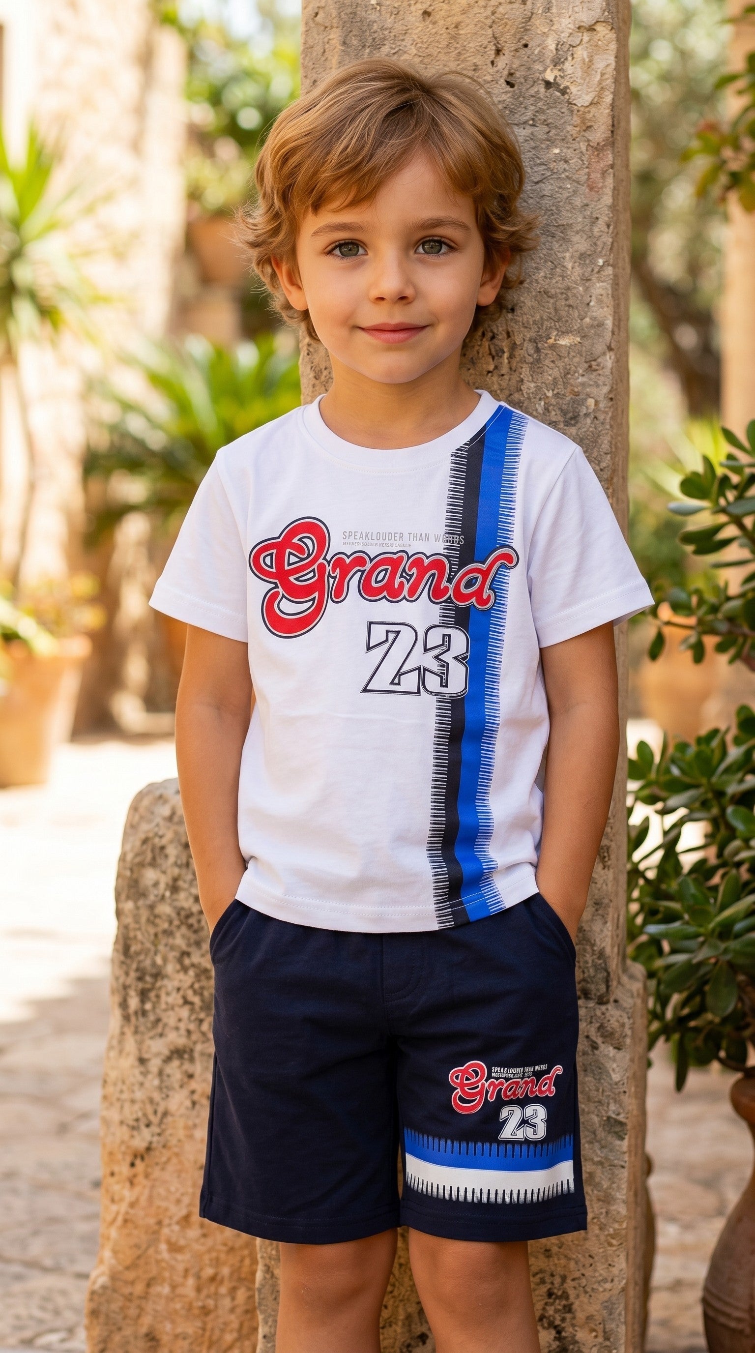 Completo Bimbo in Cotone T-Shirt e Pantalone