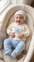 Completo Neonato 3 Pezzi in Lana con Topolino - Melanie