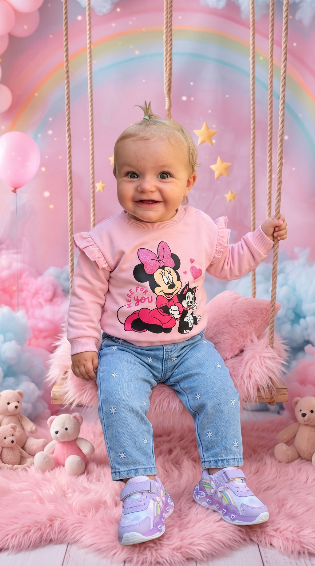 Completo Bambina Disney Minnie - Felpa e Jeans