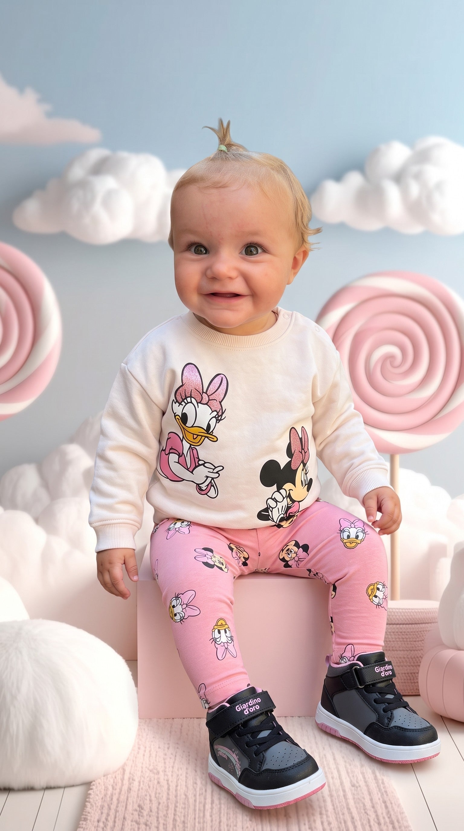 Completo Bambina Disney - Felpa Garzata e Leggings