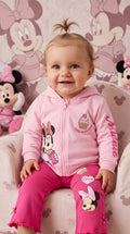 Completo Bambina Minnie Mouse – Felpa Garzata + 2 Leggings a Zampa