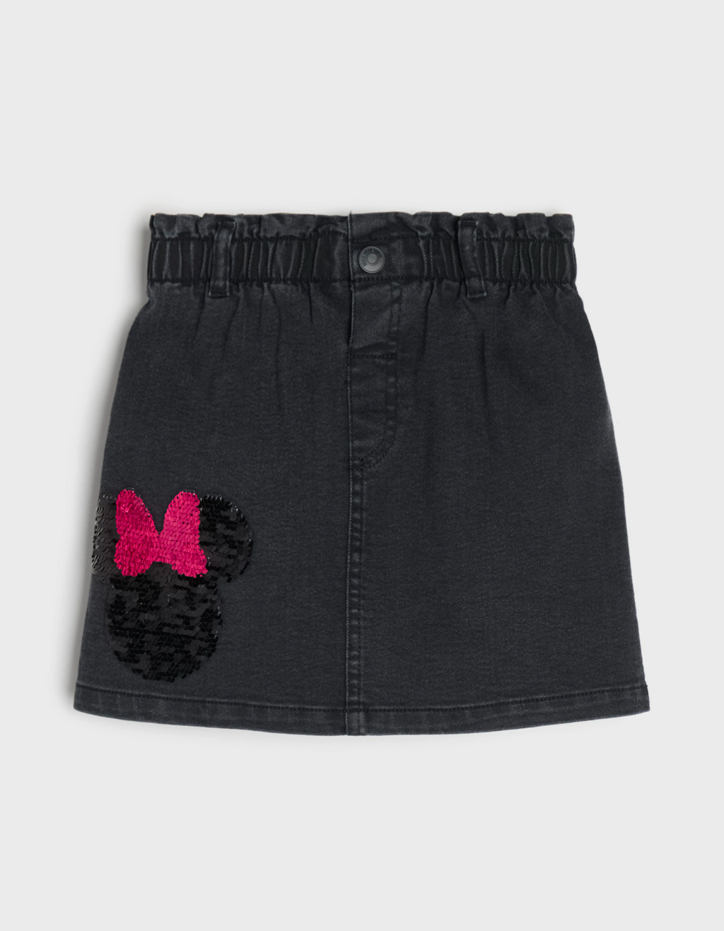 Completo Minnie Mouse – T-shirt Manica Lunga e Gonna Denim – Bimba