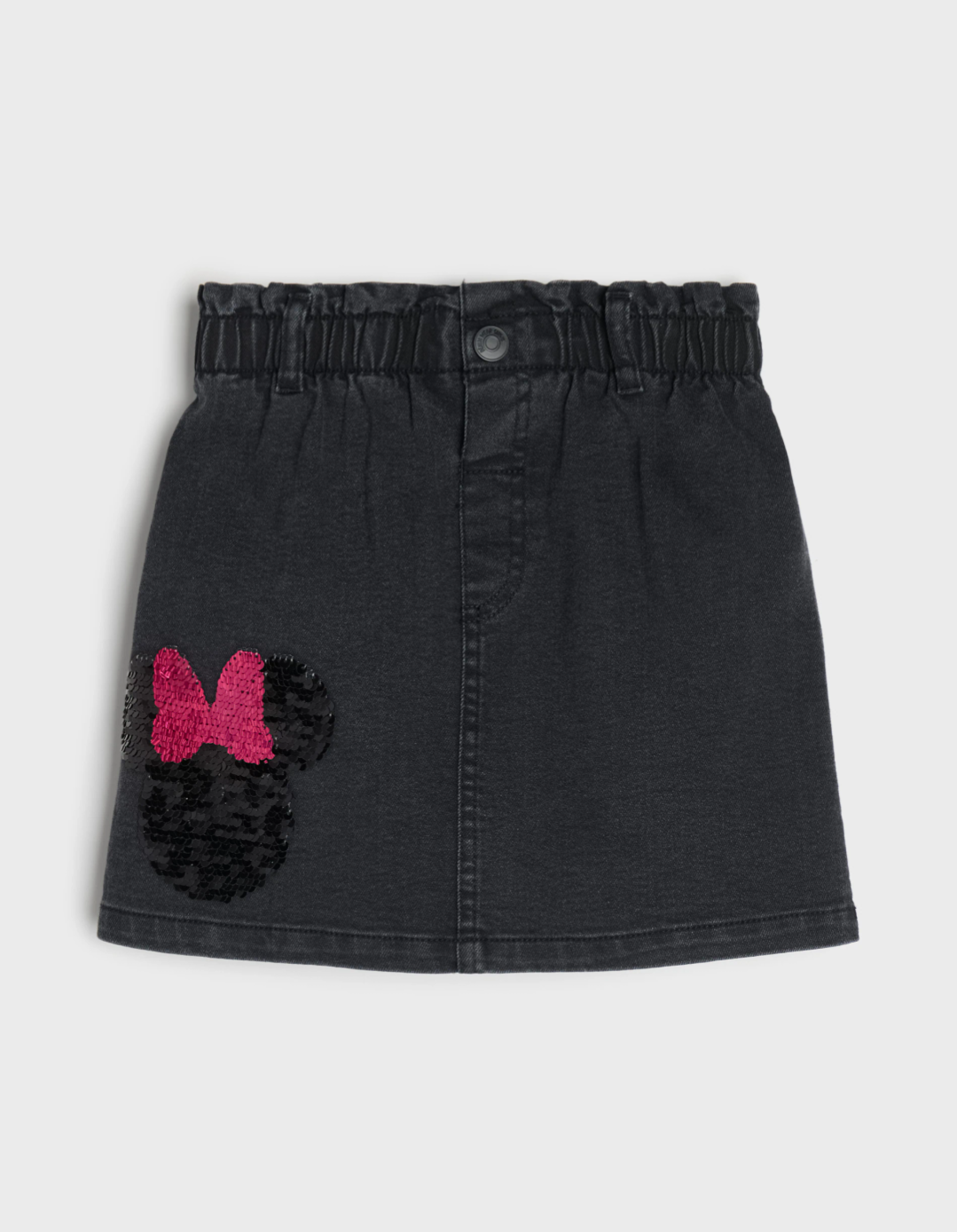 Completo Minnie Mouse – T-shirt Manica Lunga e Gonna Denim – Bimba
