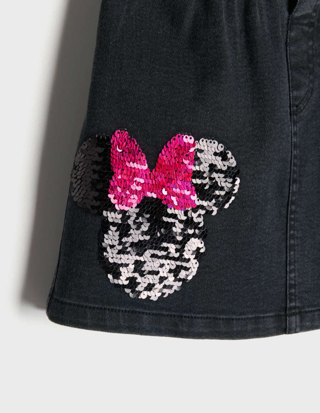 Completo Minnie Mouse – T-shirt Manica Lunga e Gonna Denim – Bimba