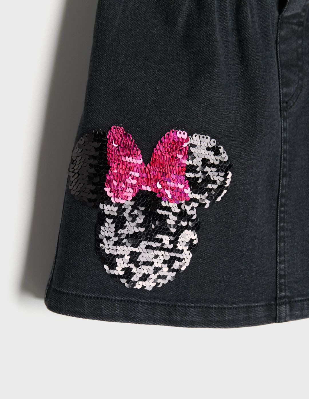 Completo Minnie Mouse – T-shirt Manica Lunga e Gonna Denim – Bimba