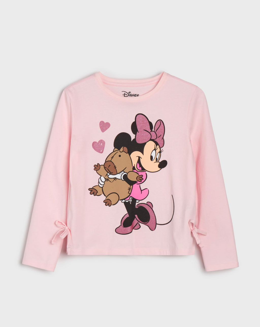 Completo Minnie Mouse – T-shirt Manica Lunga e Gonna Denim – Bimba