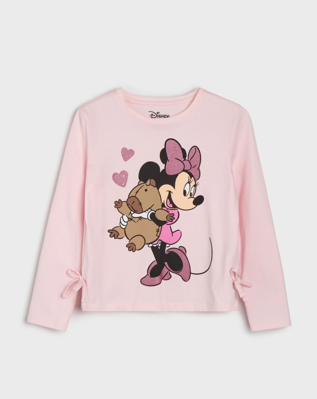 Completo Minnie Mouse – T-shirt Manica Lunga e Gonna Denim – Bimba