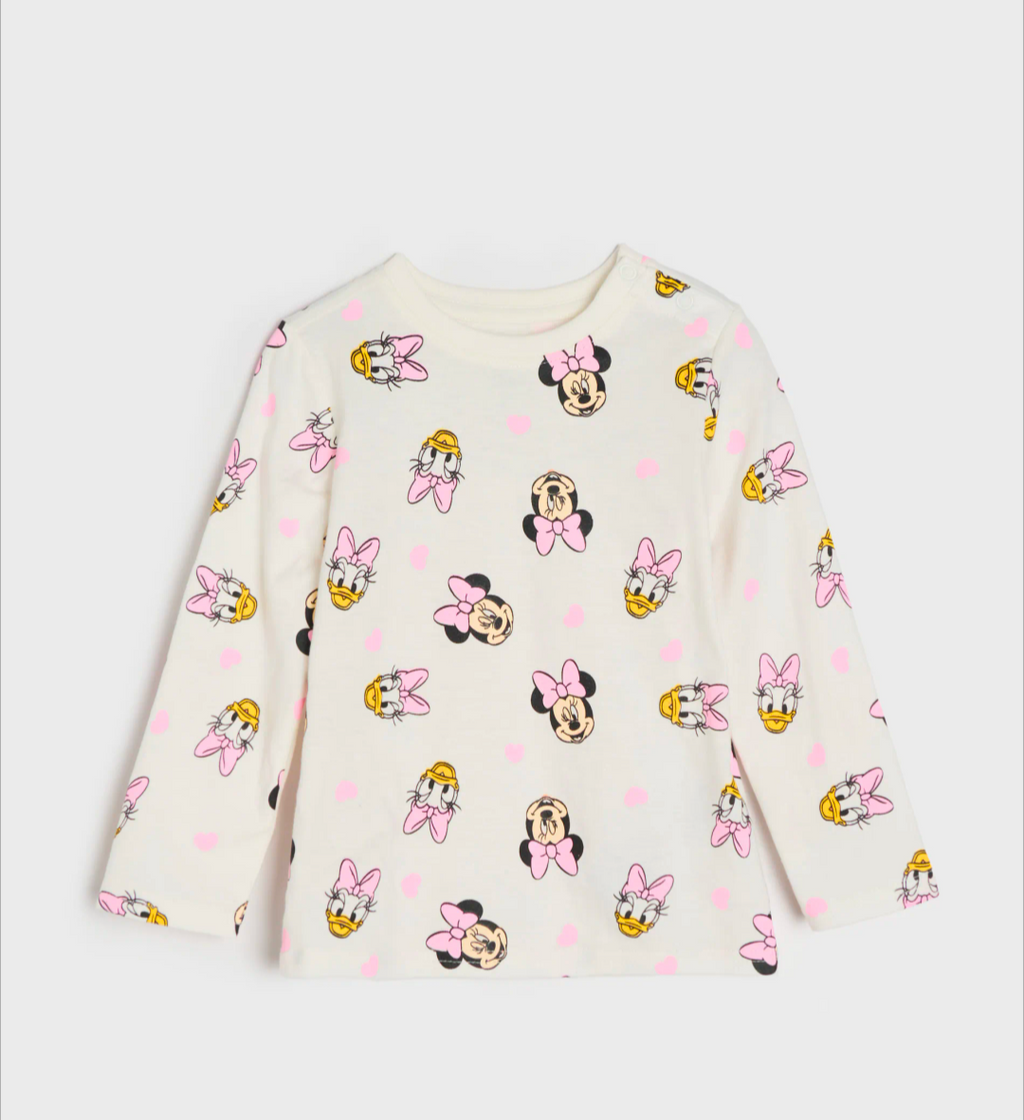 T-Shirt Manica Lunga Disney – Pattern Minnie & Friends