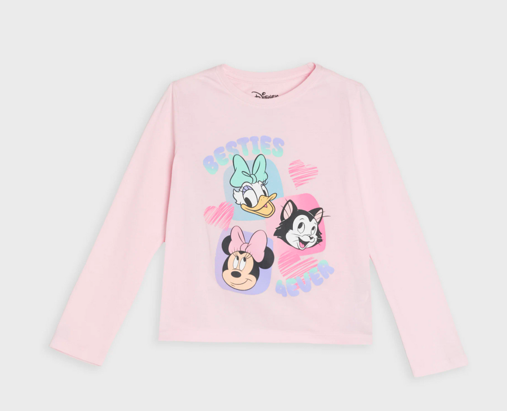 T-Shirt Manica Lunga Disney “Besties” – Minnie, Paperina & Figaro