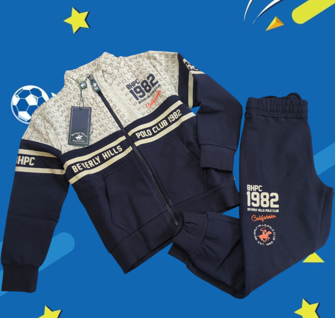 Tuta Felpata Beverly Hills Polo Club 1982 – Felpa Zip + Pantalone