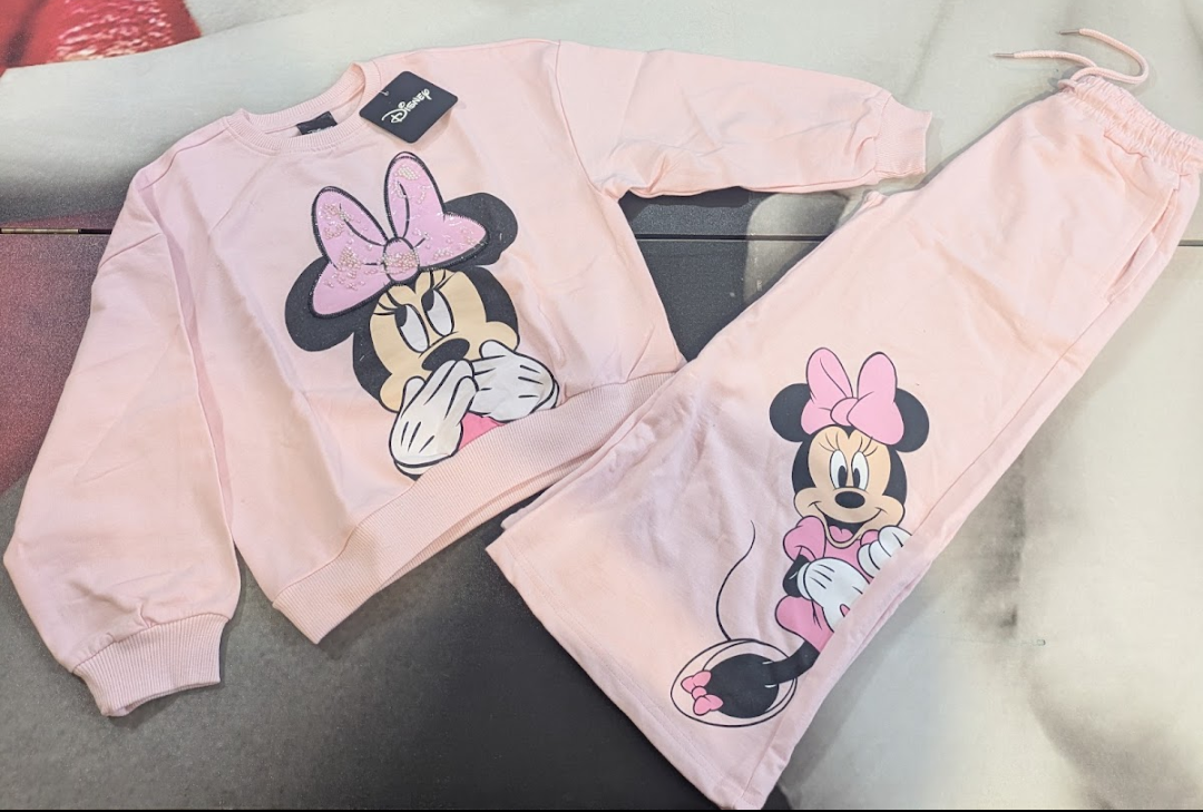 Completo Disney Minnie – Felpa e Pantalone a Palazzo 🐭🌸