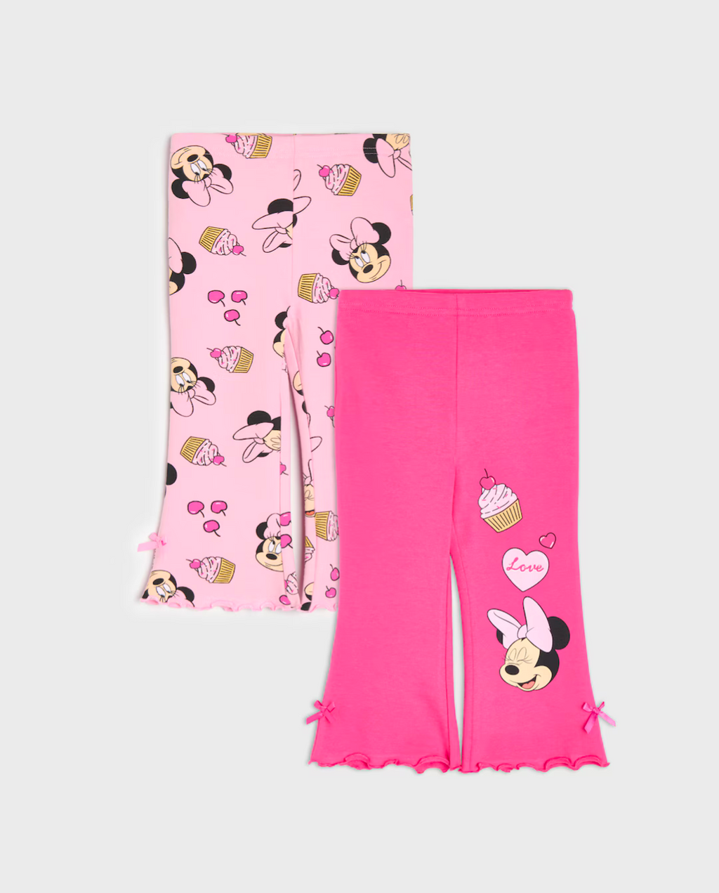 Completo Bambina Minnie Mouse – Felpa Garzata + 2 Leggings a Zampa