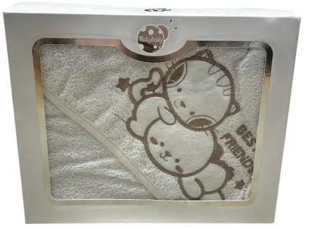 Accappatoio Triangolo Spugna Robybaby beige