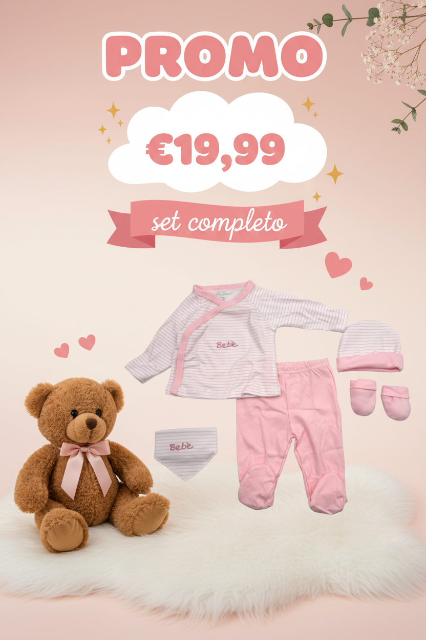 Corredino Rosa Bebè - Senza scritta