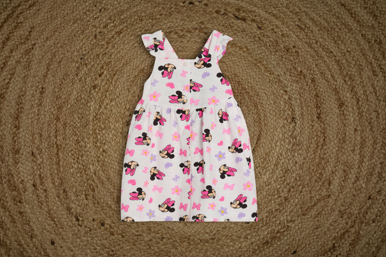 Vestito Minnie flat su juta